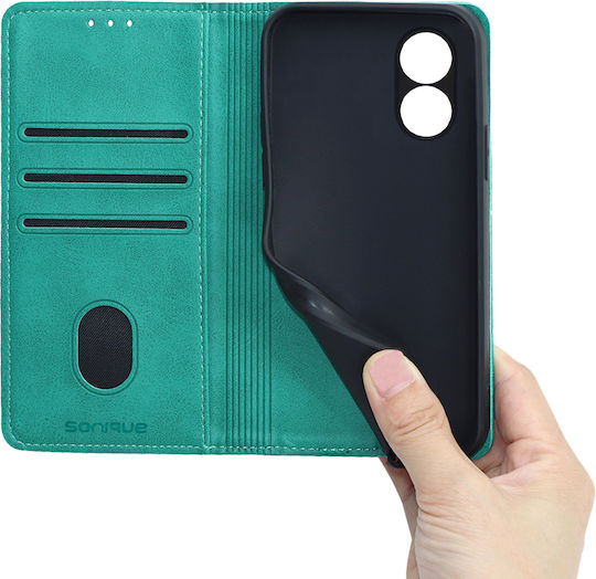 Sonique Wallet Δερματίνης / Πλαστικό / Σιλικόνης Τιρκουάζ (TCL 505, Sonique)