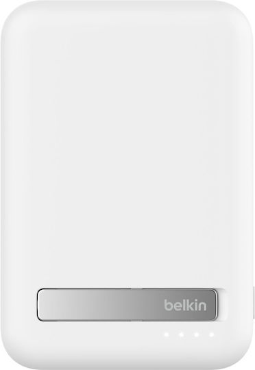 Belkin BoostCharge Pro MagSafe Qi2 Външна Батерия 10000mAh 15W Бяла