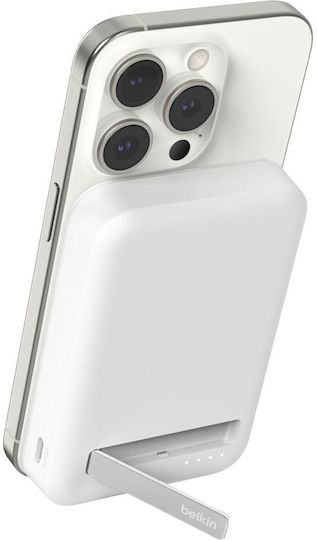 Belkin BoostCharge Pro MagSafe Power Bank 8000mAh 15W Λευκό