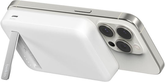 Belkin BoostCharge Pro MagSafe Power Bank 8000mAh 15W Λευκό