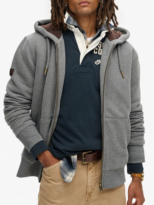 Superdry Sweatshirt with Hood Gray