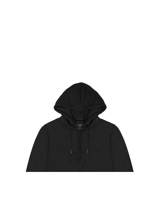 Double Sweatshirt with Hood Black