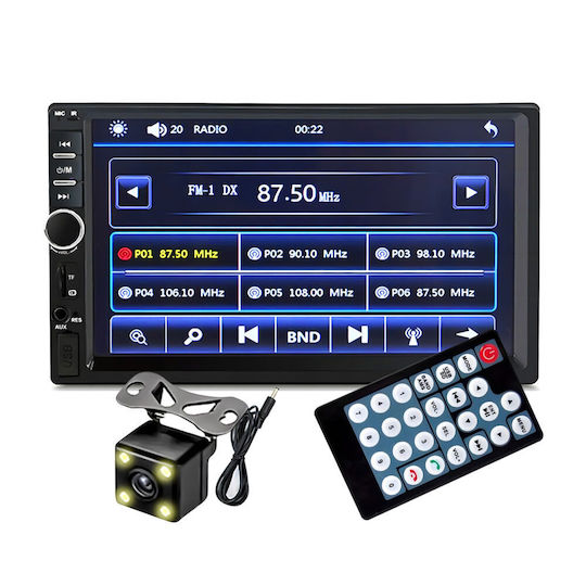2din Video Player Included Rearview Camera 7-inch Touchscreen 4 X 50w Wds-30 Model Bluetooth Handsfree Radio Mp3 Wma Mp4 Aux Card Remote Control