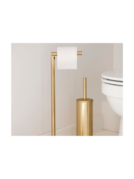 Andrea House Floor Paper Holder Metallic Gold