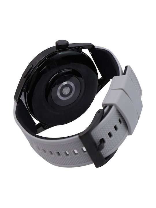 Curea Universală din Silicon Erbord 22mm Dual Color Gri Negru Cataramă Neagră Curea Universală din Silicon Erbord 22mm Dual Color Gri Negru Cataramă Neagră