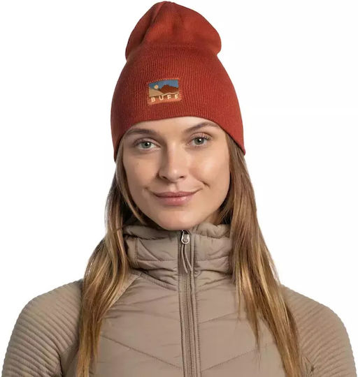 Lilon Beanie Unisex Σκούφος Πλεκτός σε Κόκκινο χρώμα