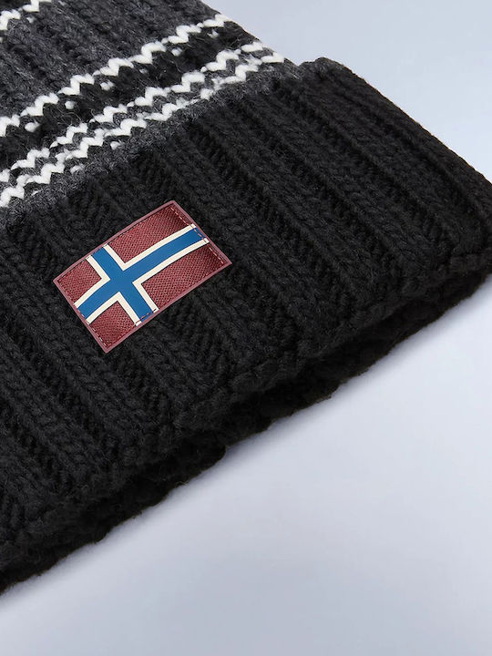 Beanie Ανδρικός Σκούφος Πλεκτός σε Μαύρο χρώμα