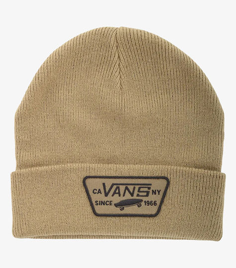 Milford Beanie Unisex Beanie Knitted in Khaki color