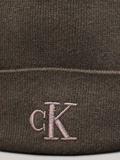 Beanie Unisex Beanie Gestrickt in Beige Farbe