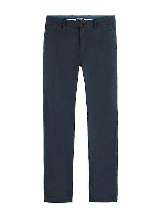 Stuart Hose Chino Elastisch in Schlanker Passform Blue