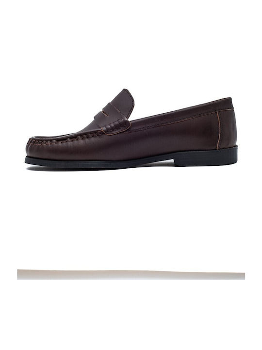 Leder Herren Mokassins in Braun Farbe