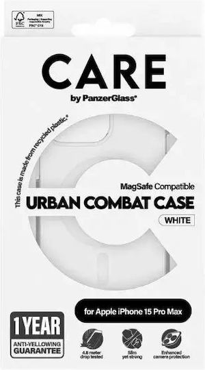 Care By Panzerglass Flagship Case Transparent Urban Combat W White Magsafe Iphone 15 Pro Max