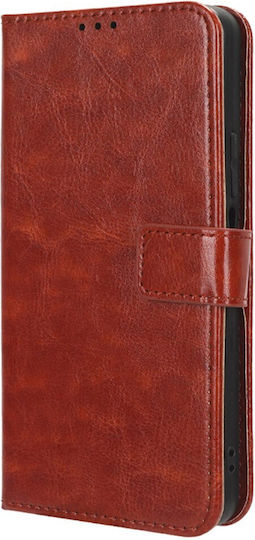 Θήκη Πτερύγιο Oppo A80 Crazy Horse Wallet Καφέ