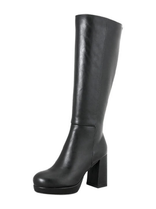 Gianna Kazakou Women's Boots with High Heel Black