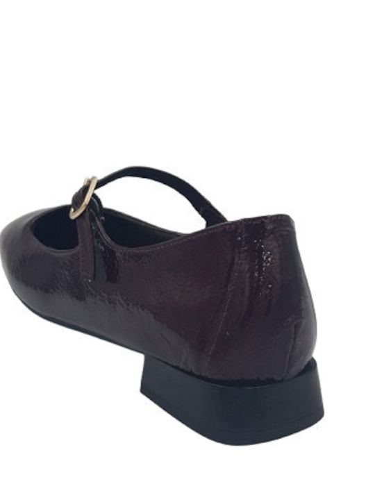 Anatomic Leather Ballerinas Burgundy
