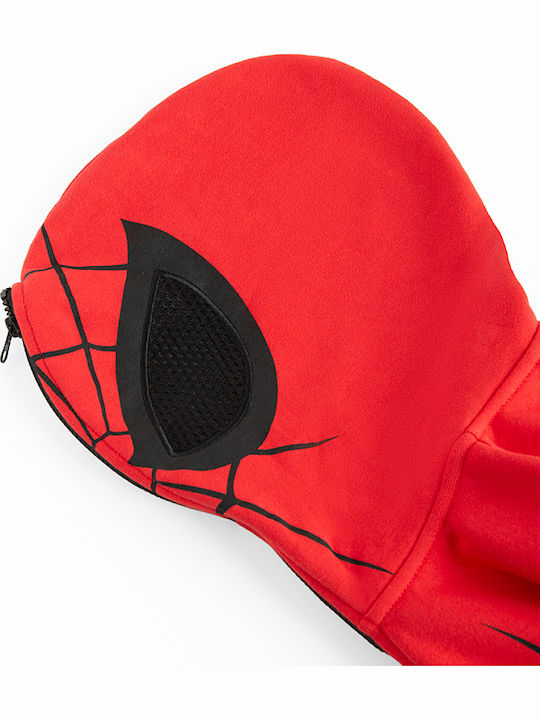 Kinder-Sweatshirt Strickjacke mit Kapuze Rote Spiderman