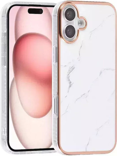 Tuniq iPhone 16 Plus Silicone Marble Case