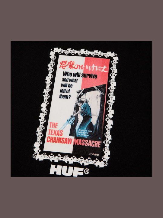Huf X Texas Chainsaw Dual Chain L S Tricou Ts02434-negru Huf X Texas Chainsaw Dual Chain L S Tricou Ts02434-negru