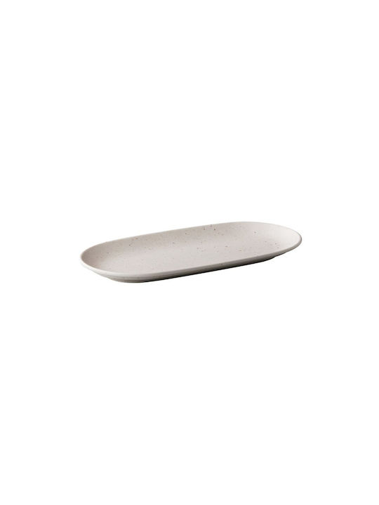 Authentic Teller Untiefe Oval Weiß 30x15cm