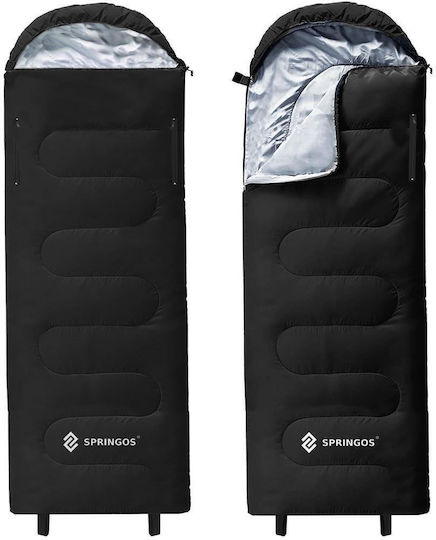 Springos Sleeping Bag Μονό Καλοκαιρινό Black