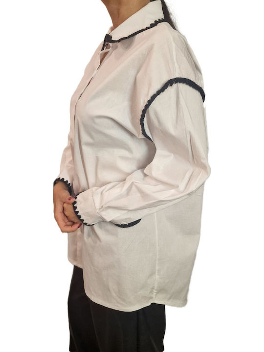 Women's Long Sleeve Shirt White