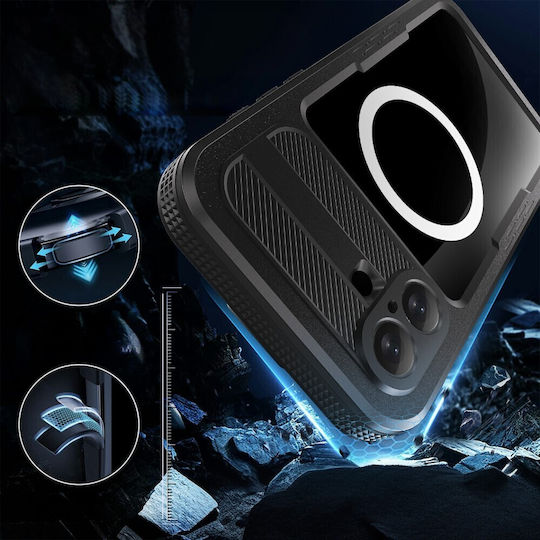 Wasserdichte Hülle IP68 iPhone 16 Plus Shellbox Magsafe Schwarz