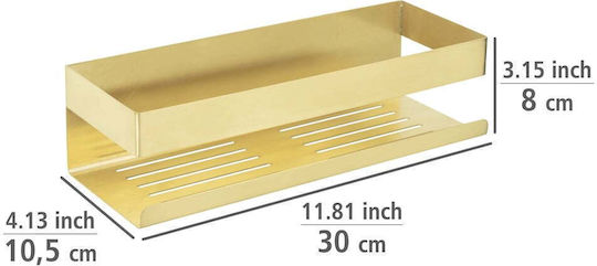 Wenko Montat pe perete Raft Baie Metal 30x10.5x8cm Gri Wenko Montat pe perete Raft Baie Metal 30x10.5x8cm Gri