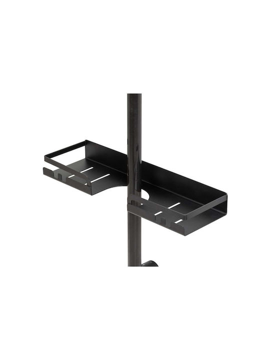 Wenko An der Wand montiert Badezimmerregal Metallisch 35.5x10.5x4cm Schwarz