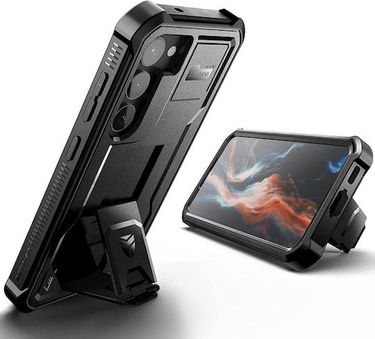Θωρακισμένη Θήκη Samsung Galaxy S23 Dexnor Full Body Two Frames Μαύρη