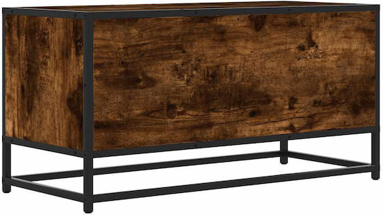 TV Stand from Metal & Wood Smoky Oak L80xW34.5xH40cm