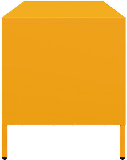 Metal TV Stand Mustard Yellow M68xD39xH43.5cm