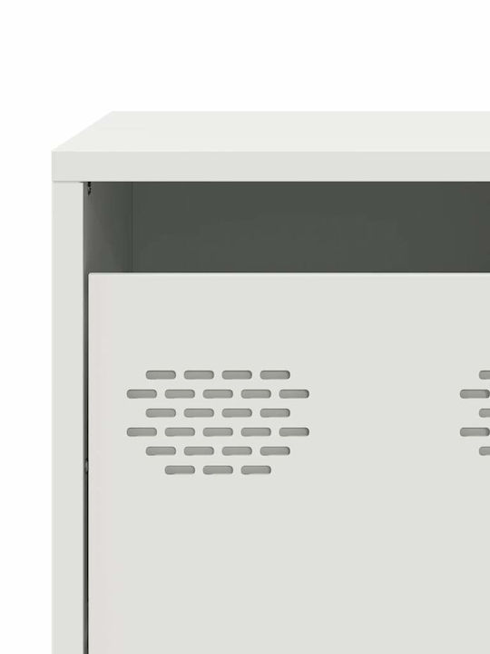 Έπιπλο Τηλεόρασης Μεταλλικό Λευκό Μ68xΠ39xΥ43.5cm