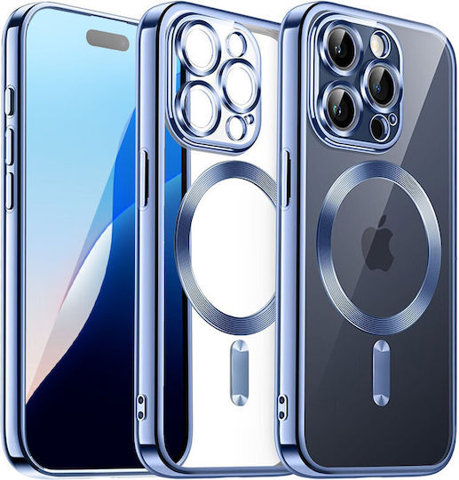 iPhone 16 Pro Elektro Magsafe Hülle Blau + Displayschutzglas