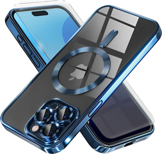iPhone 16 Pro Elektro Magsafe Hülle Blau + Displayschutzglas