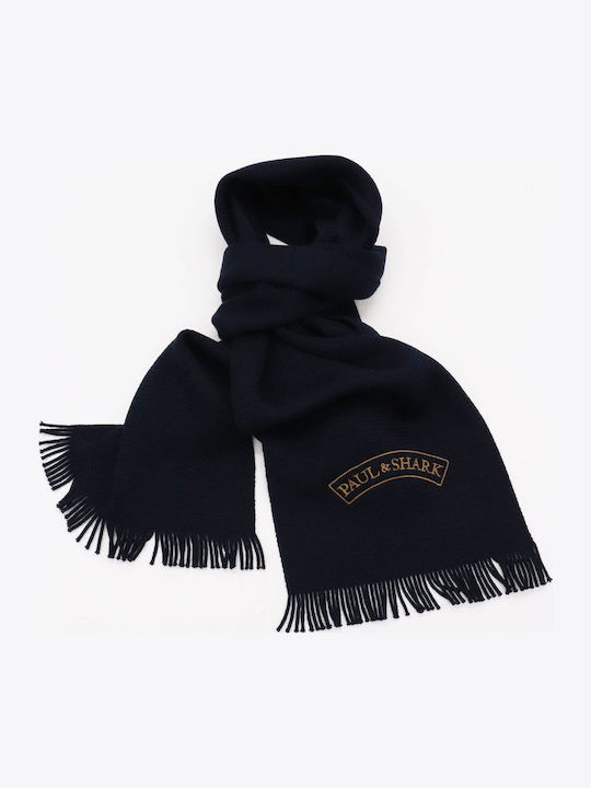 Men's Wool Scarf Blue