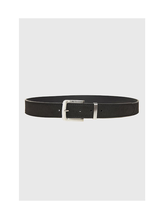 Funky Buddha Men's Belt Black