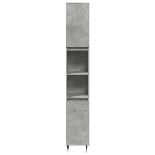 vidaXL Set of Furniture Countertop with Sink L30xW60xH33cm Gray