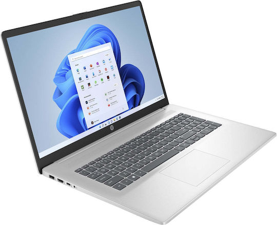 HP 17-cp2075nw 17.3" IPS FHD (Райзен 5-7520U/16ГБ/512ГБ SSD/W11 Home) Естествено сребро (US Клавиатура)