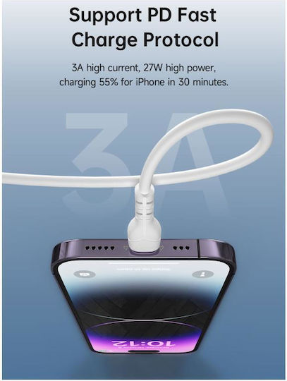 Devia USB-C to Lightning Cable 27W White 1m (394584)