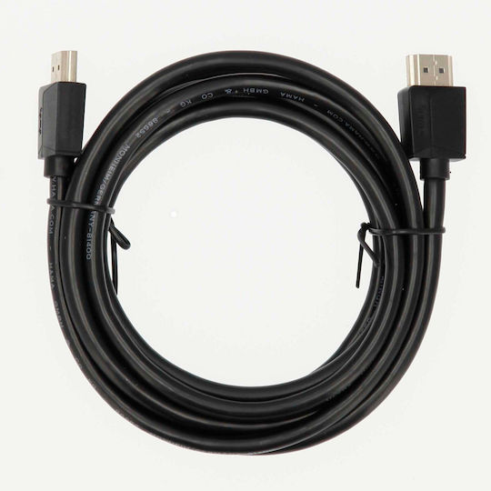 HAMA Cablu HDMI 2.1 Ultra High Speed 48Gbps 4K 120Hz HDR VRR HDMI De Sex Masculin - HDMI De Sex Masculin 2m Negru