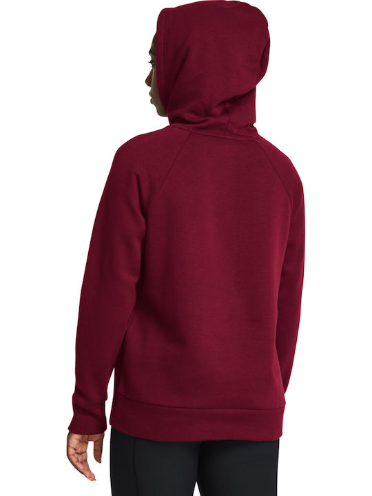 Under Armour Rival Sweatshirt Burgundy with Hood