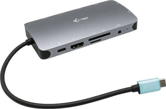 i-tec Metal Nano USB-C Docking Station with HDMI 4K PD Ethernet Gray