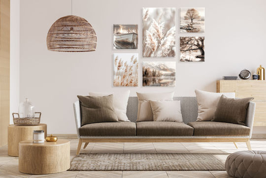 Decowalls Εξάπτυχος Πίνακας σε Καμβά 100x140cm