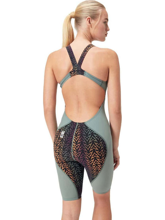 Speedo Fastskin Lzr Ignite Kneeskin 13437H819 Женски Състезателен Една част Бански за плуване Зелен