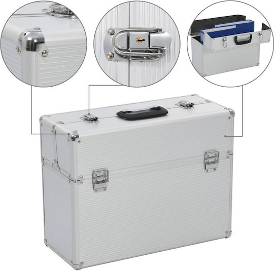 vidaXL Εργαλειοθήκη Χειρός Αλουμινίου Π47xB36xΥ20cm