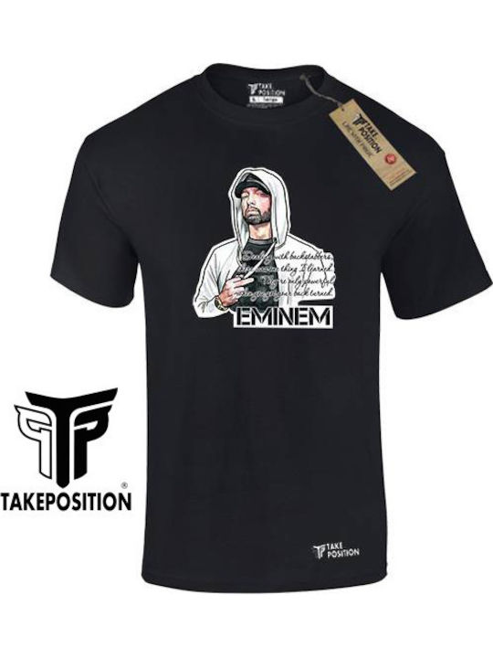 Takeposition T-shirt Eminem σε Μαύρο χρώμα