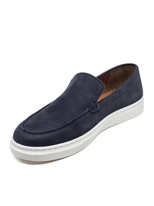 Δερμάτινα Ανδρικά Boat Shoes σε Μπλε Χρώμα