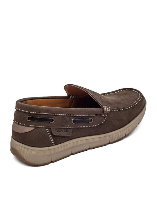Δερμάτινα Ανδρικά Boat Shoes σε Καφέ Χρώμα