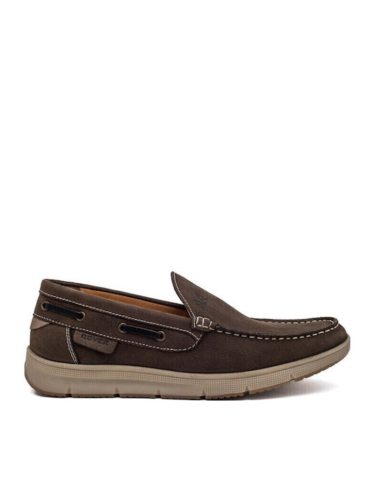 Δερμάτινα Ανδρικά Boat Shoes σε Καφέ Χρώμα