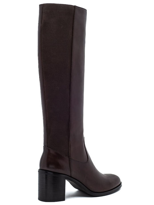 Franchesca Moretti Leather Women's Boots Brown